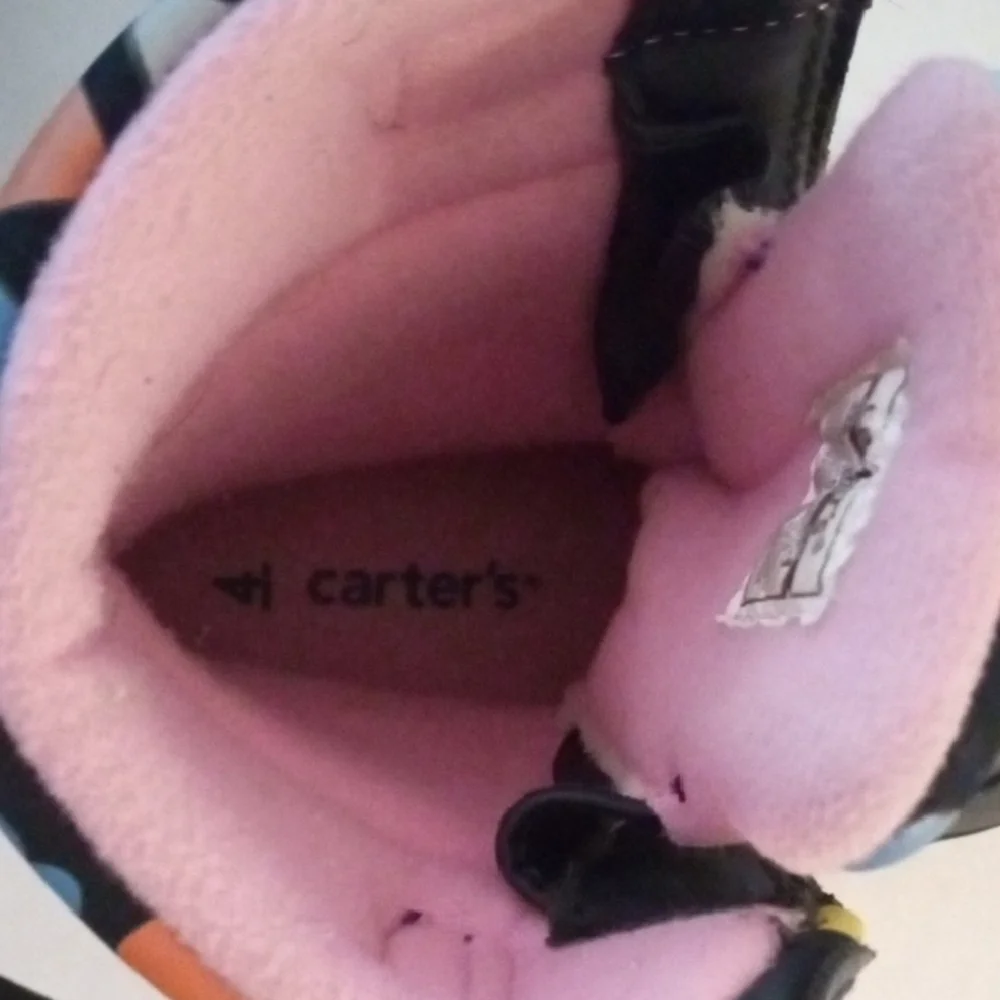 Carter's Girls  Black Multi-Heart Kids Boots